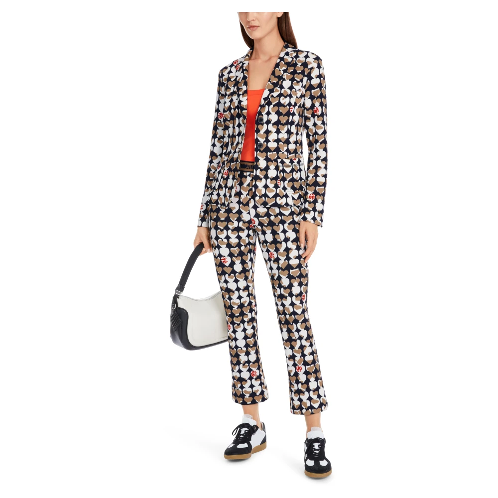 Marc Cain Gedrukte Scuba Jersey Blazer Multicolor Dames