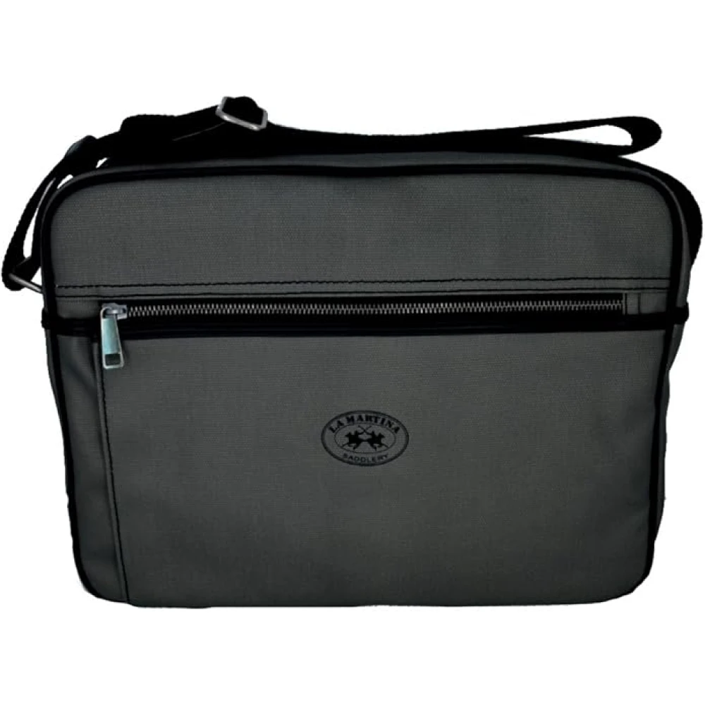 La Martina Women's Gray Grey Messenger Bag With Laptop Compartment - Cross Body Bags - One Size - Bags