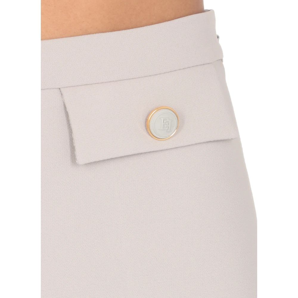 Elisabetta Franchi Slim-fit Trousers Gray Dames
