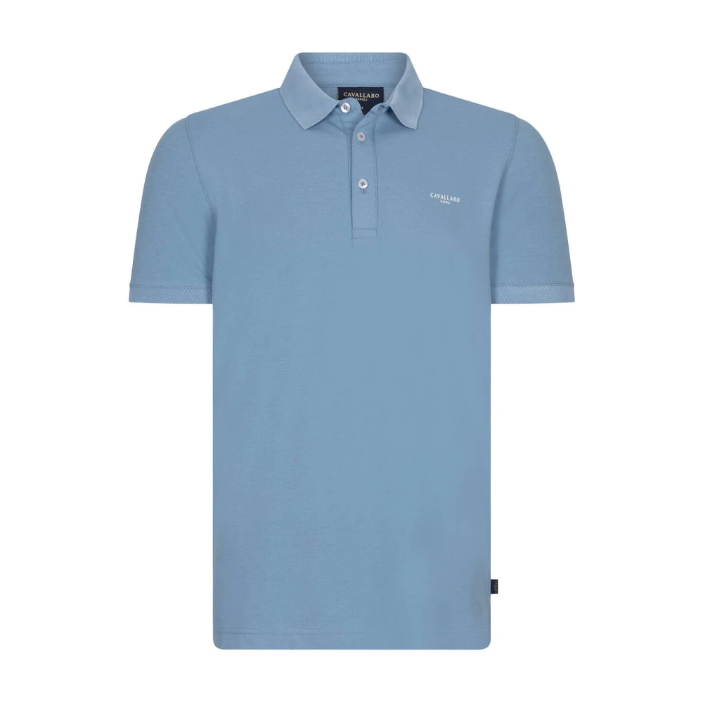Cavallaro Lange mouw shirt Polo Blue Heren