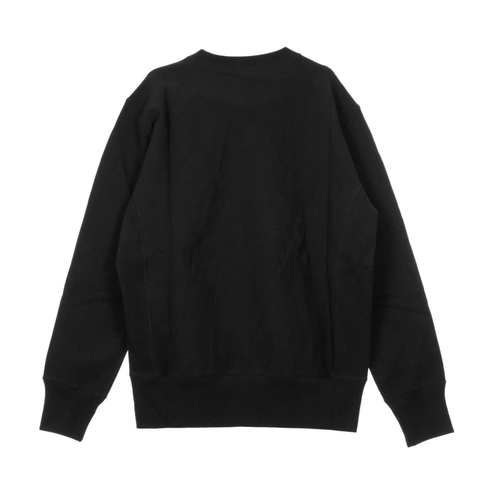 Champion Zwarte Crewneck Sweatshirt met Groot Logo Black Heren