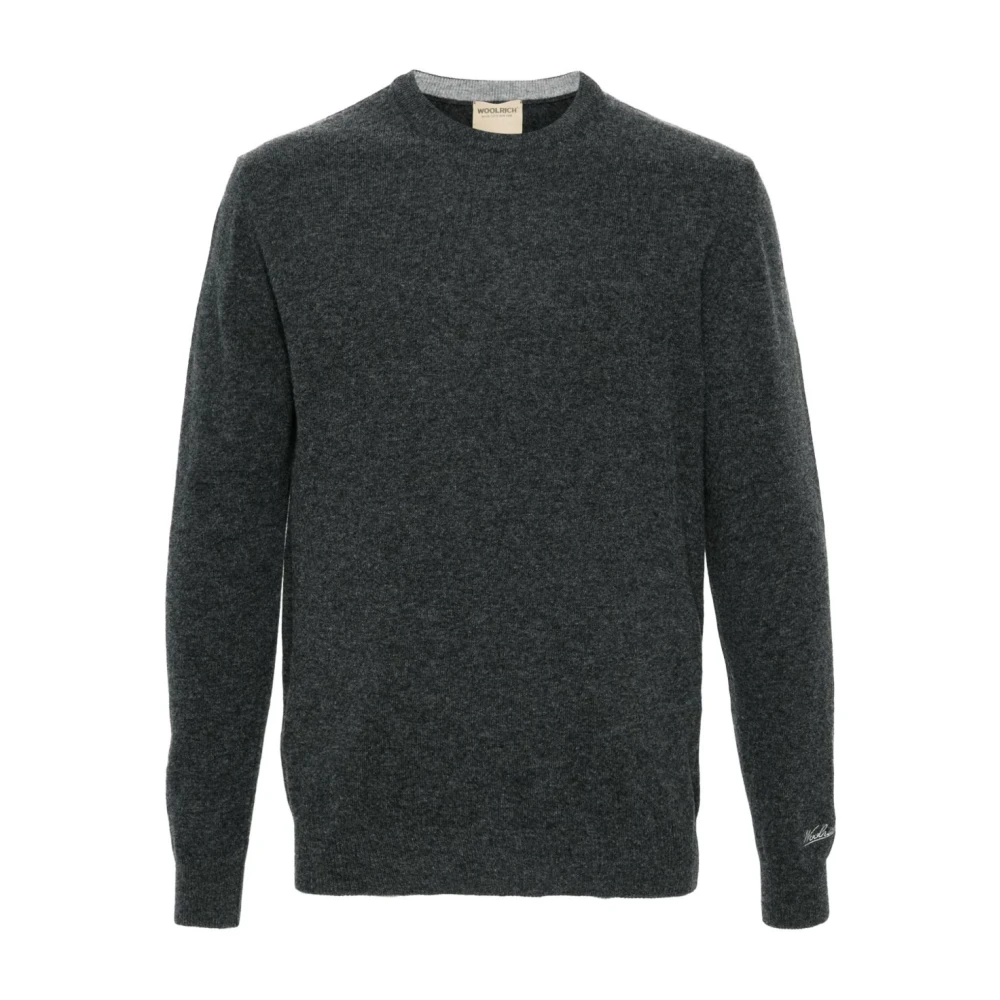 Woolrich Men's Gray Stylish Jumpers Collection - Round-Neck Knitwear - 2XL - Knitwear