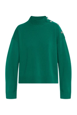 Wool-Cashmere Knit Boxy Sweater