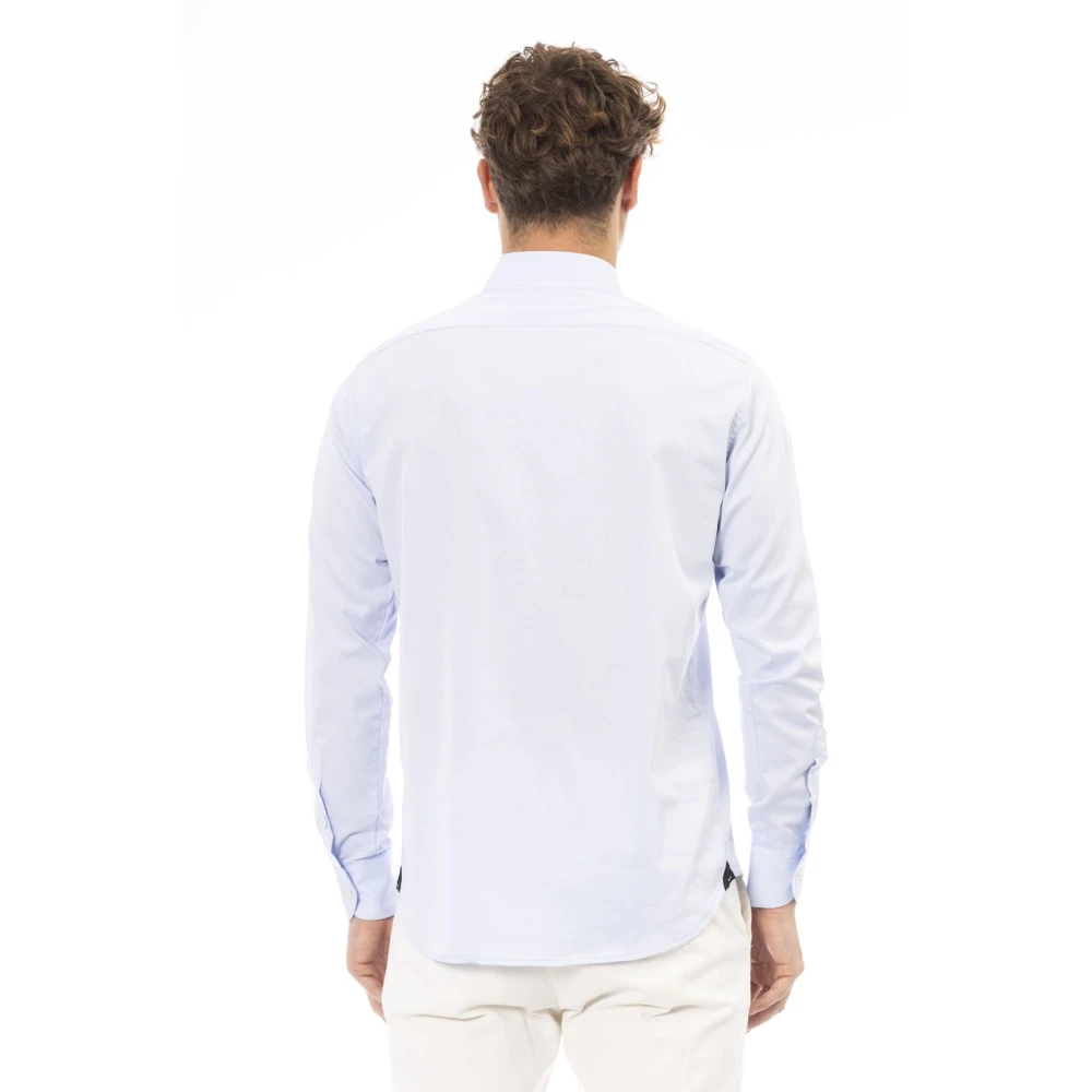 Baldinini Italiaanse kraag Regular Fit overhemd Blue Heren
