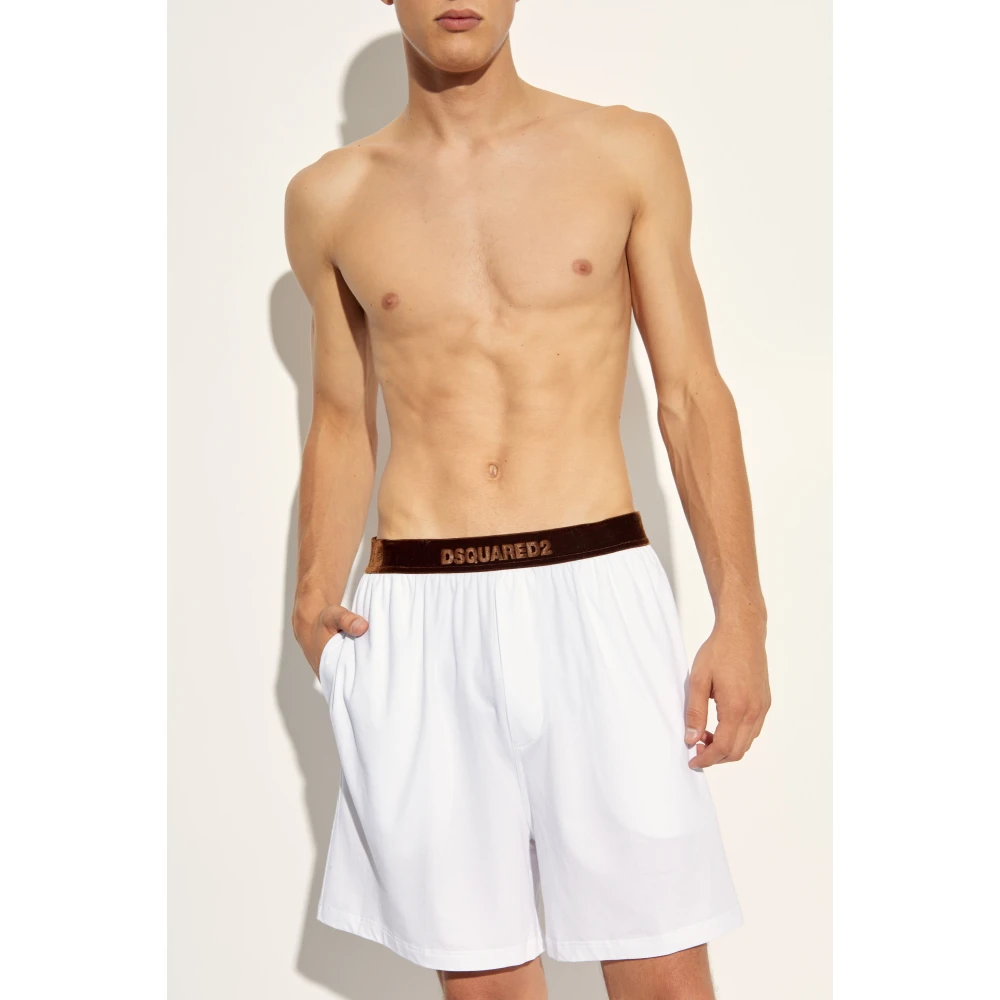 Dsquared2 Katoenen lingerie shorts White Heren