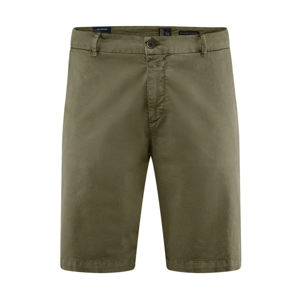 BomBoogie Chino bermuda van katoengabardine Green Heren