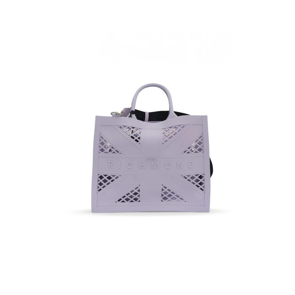 John Richmond Geperforeerd model handtas in lila Purple Dames