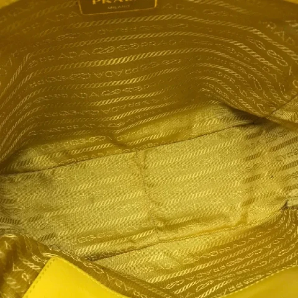 Prada Vintage Pre-owned Leather prada-bags Yellow Dames