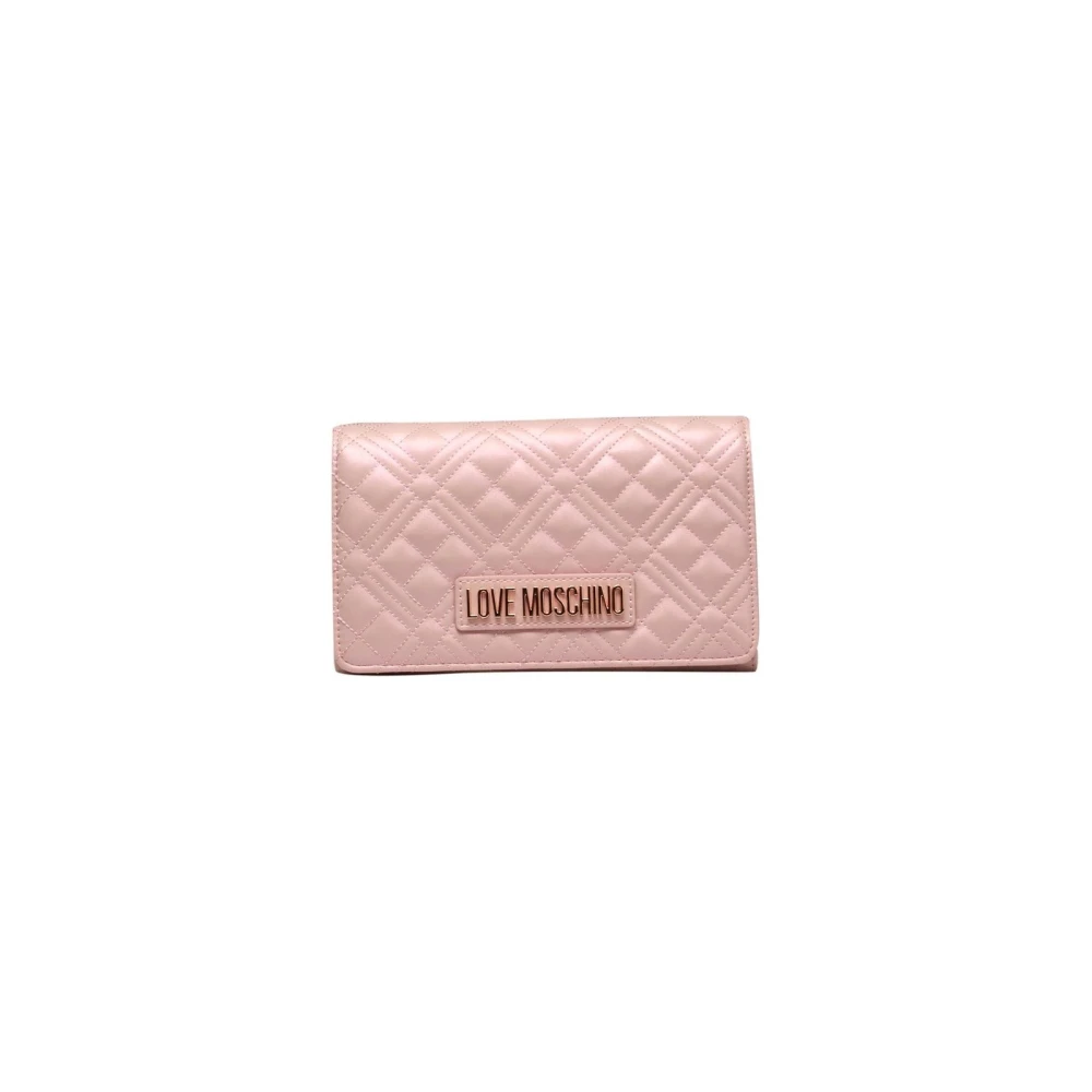 Love Moschino Kleurrijke Crossbody Tas met Ketting Pink Dames