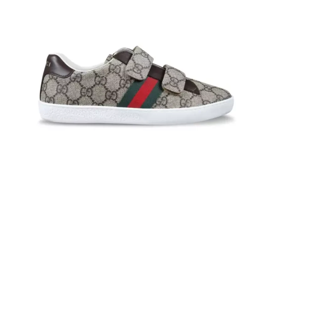 Gucci Barn GG Supreme Sneakers Brown, Pojke