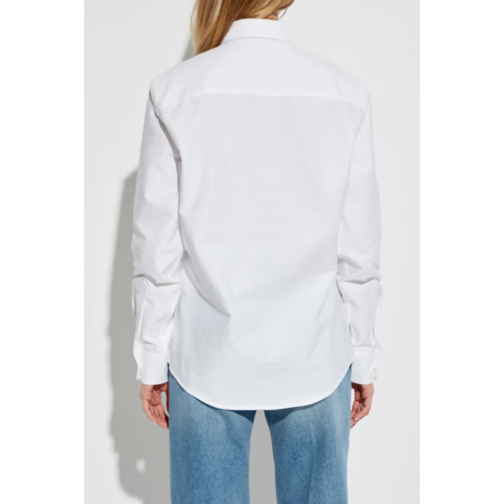 Ami Paris Overhemd met Logo White Dames