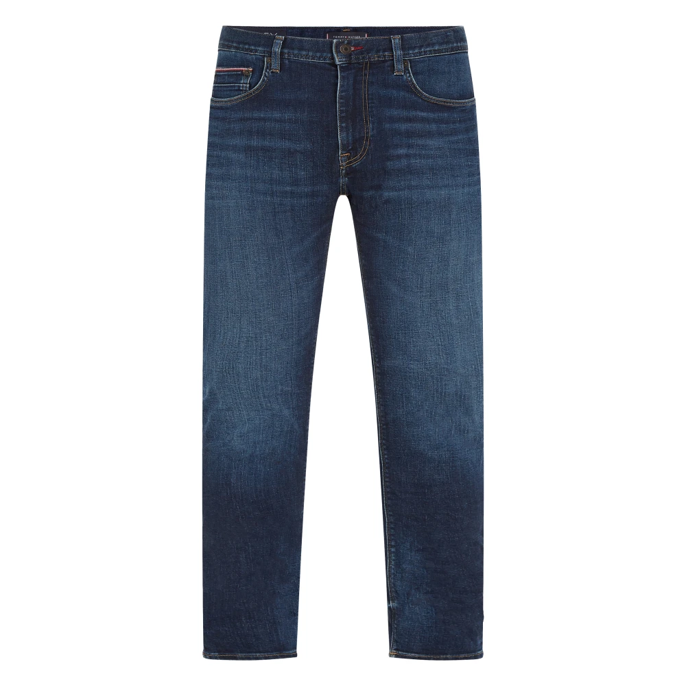 TOMMY HILFIGER Heren Jeans Slim Bleecker Pstr Tino Ind Donkerblauw