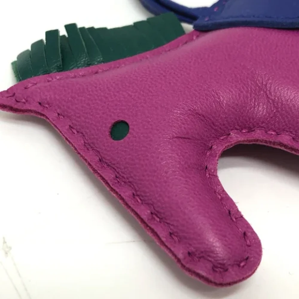 Hermès Vintage Pre-owned Leather key-holders Purple Dames