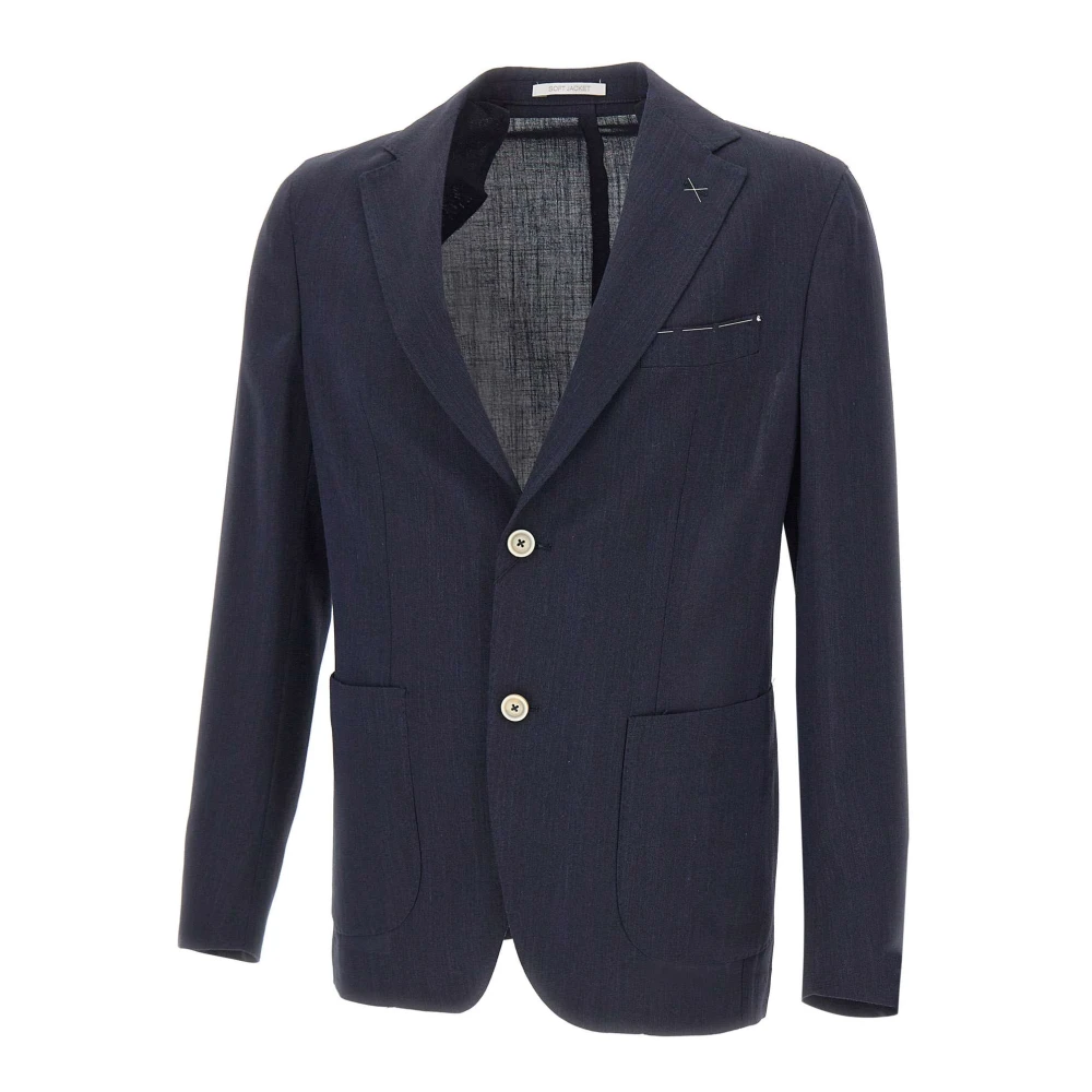 Eleventy Men's Blue Patch-Pocket Blazer - Blazers - 2XL - Jackets