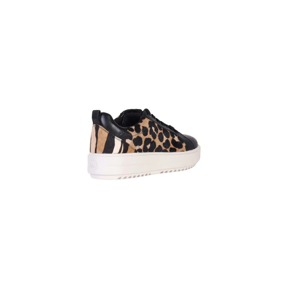 Michael Kors Emmet Leren Sneakers Black Dames