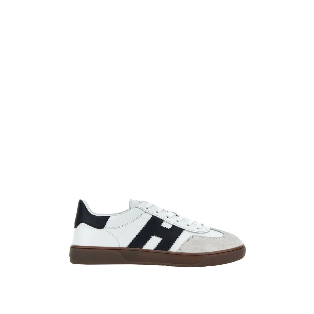 Hogan Glad Leren Sneakers Heren Schoenen Wit