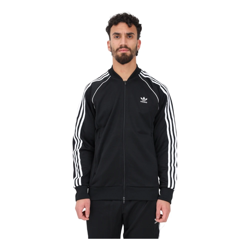 Adidas Originals Herr Adicolor Classics SST Svart Dragkedja Sweatshirt Black, Herr