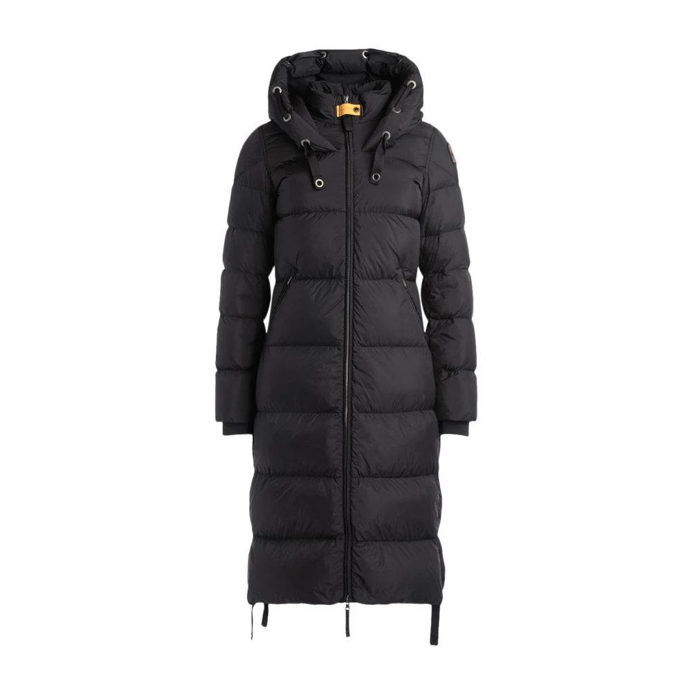 Parajumpers Zwarte Panda Donsveren Lange Jas Black Dames