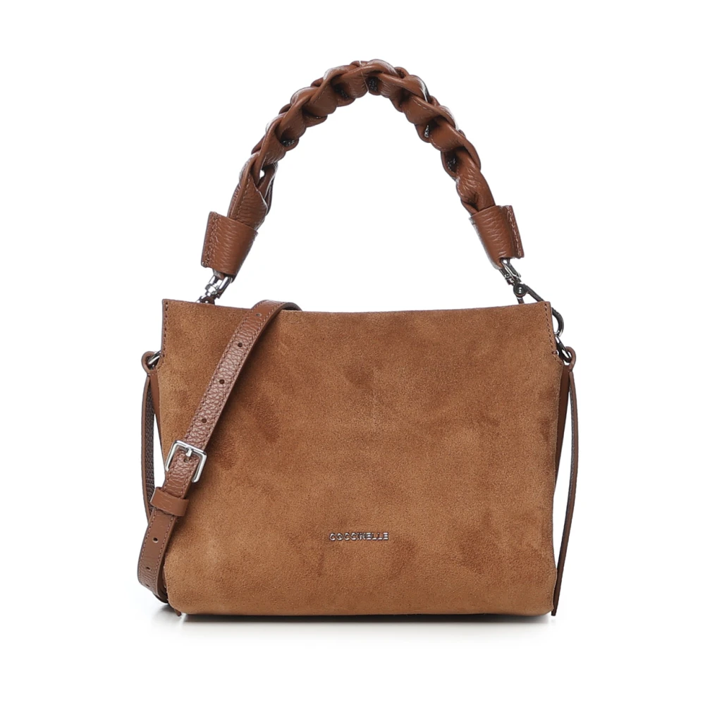 Coccinelle Donna Cognac Borsa Boheme Small In Camoscio E Pelle - Immagine 2