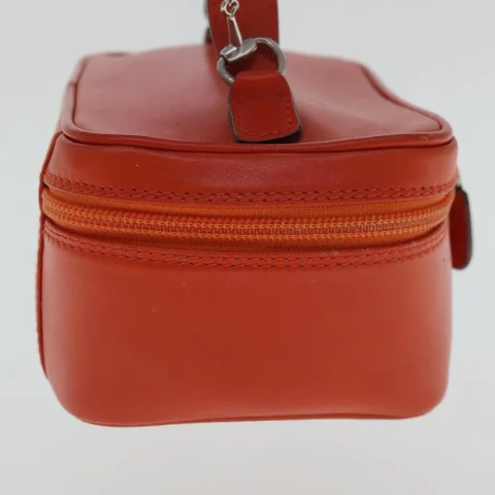 Gucci Vintage Pre-owned Leather gucci-bags Orange Dames