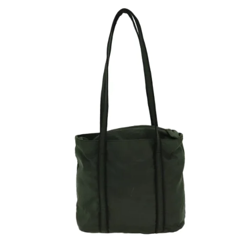 Prada Vintage Pre-owned Fabric prada-bags Green Dames