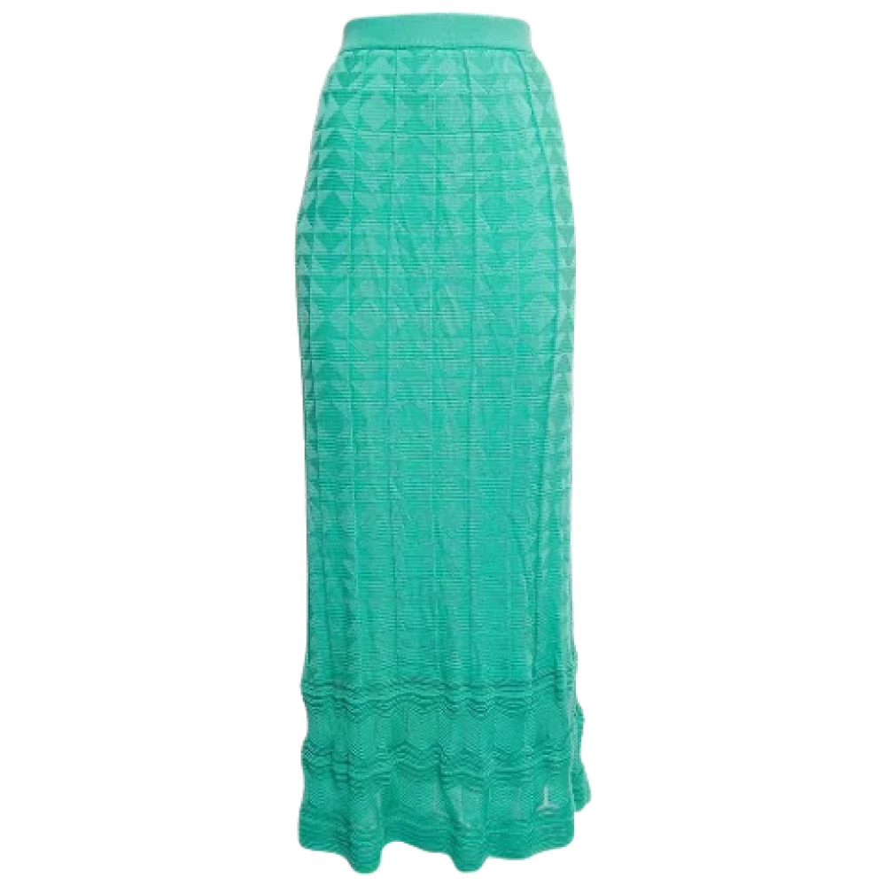Missoni Pre-owned Knit bottoms Green Dames