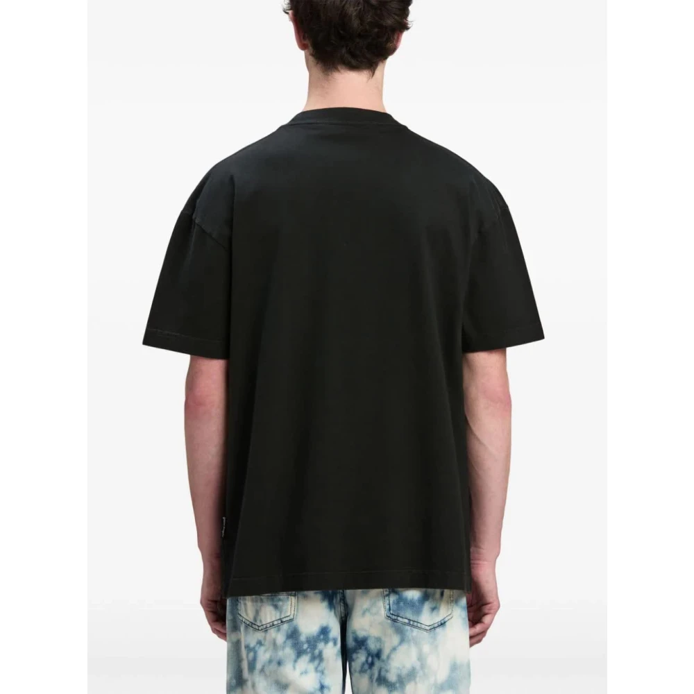 Palm Angels Klassieke College Tee Zwart Black Heren