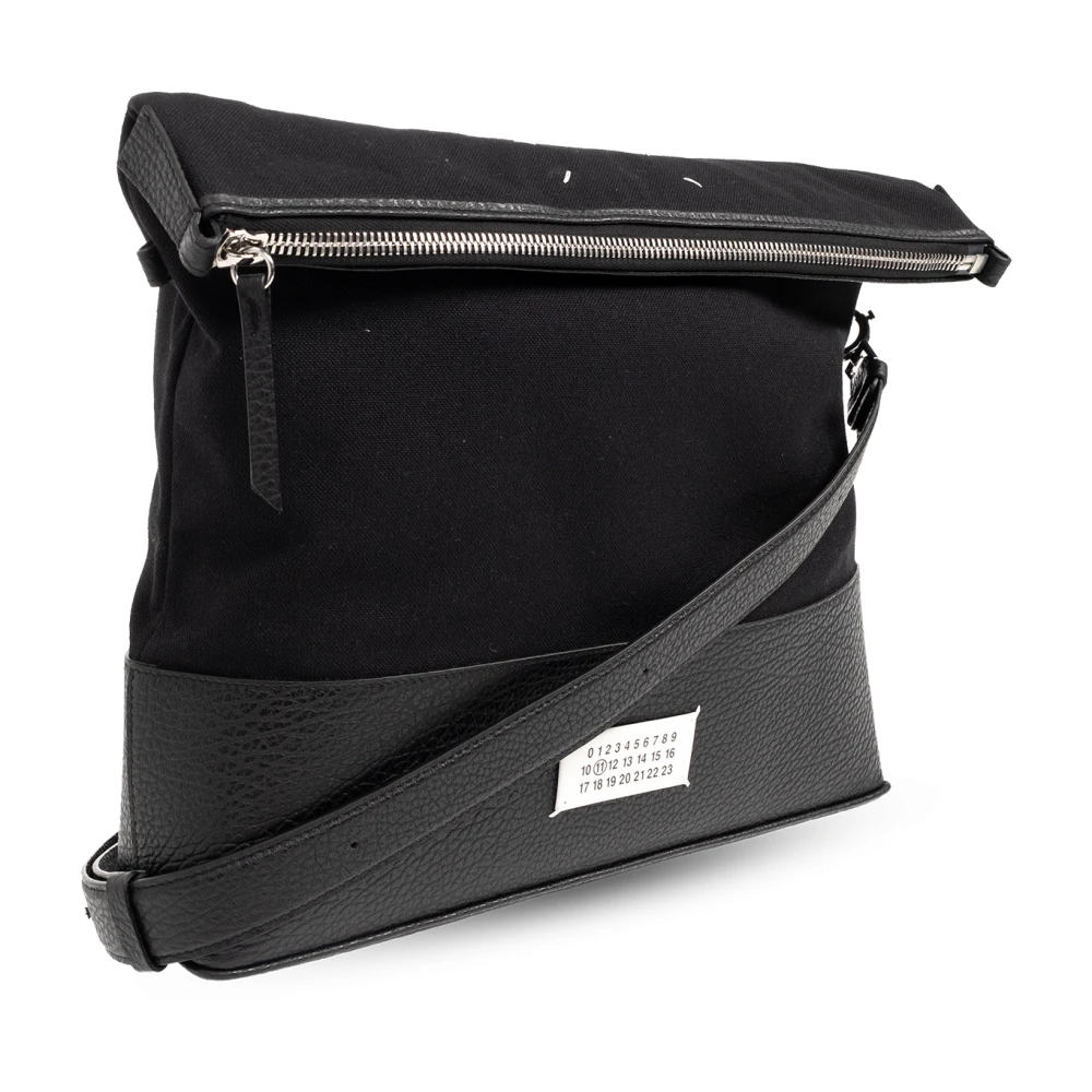 Maison Margiela Schoudertas met logo Black Unisex