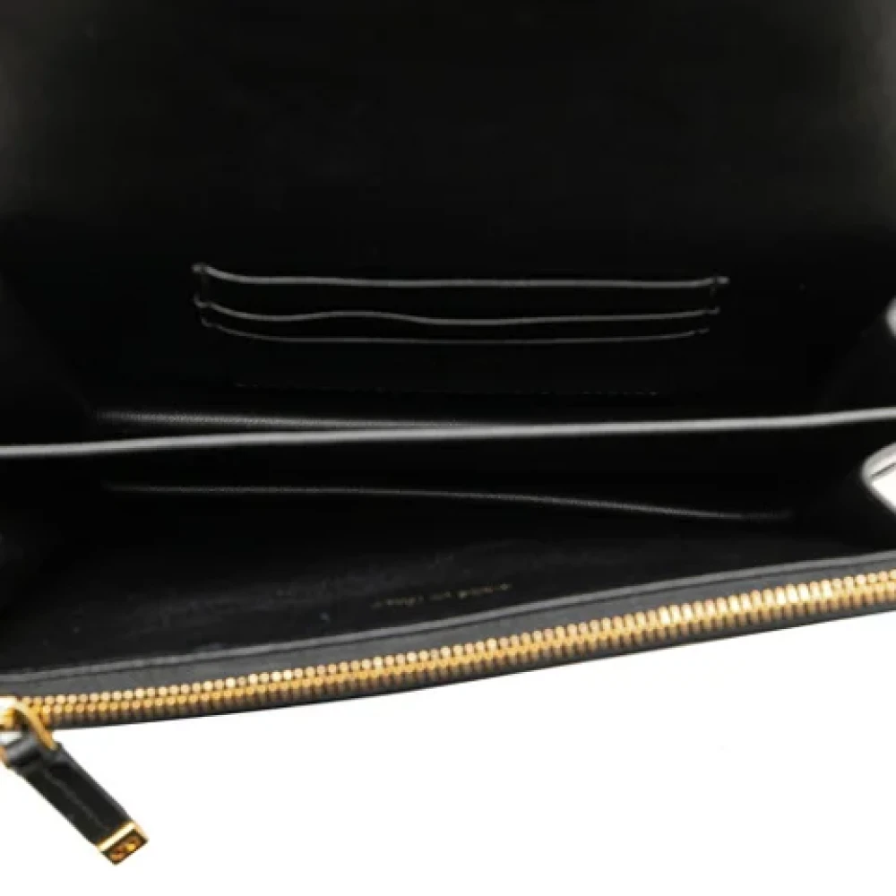 Dior Vintage Pre-owned Leather shoulder-bags Black Dames