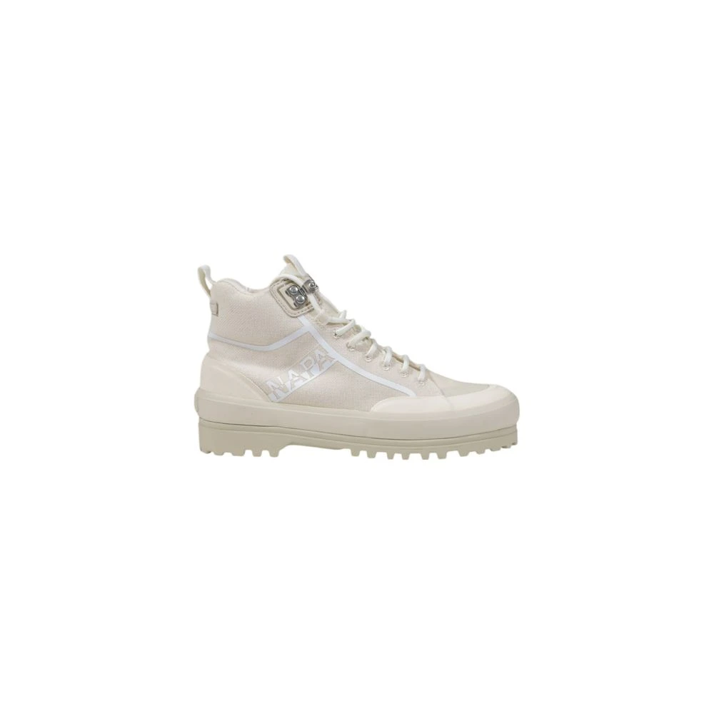 Superga Women's Beige Lace-Up Boots, 3 Uk, Fabric Trainers Autumn/Winter Collection