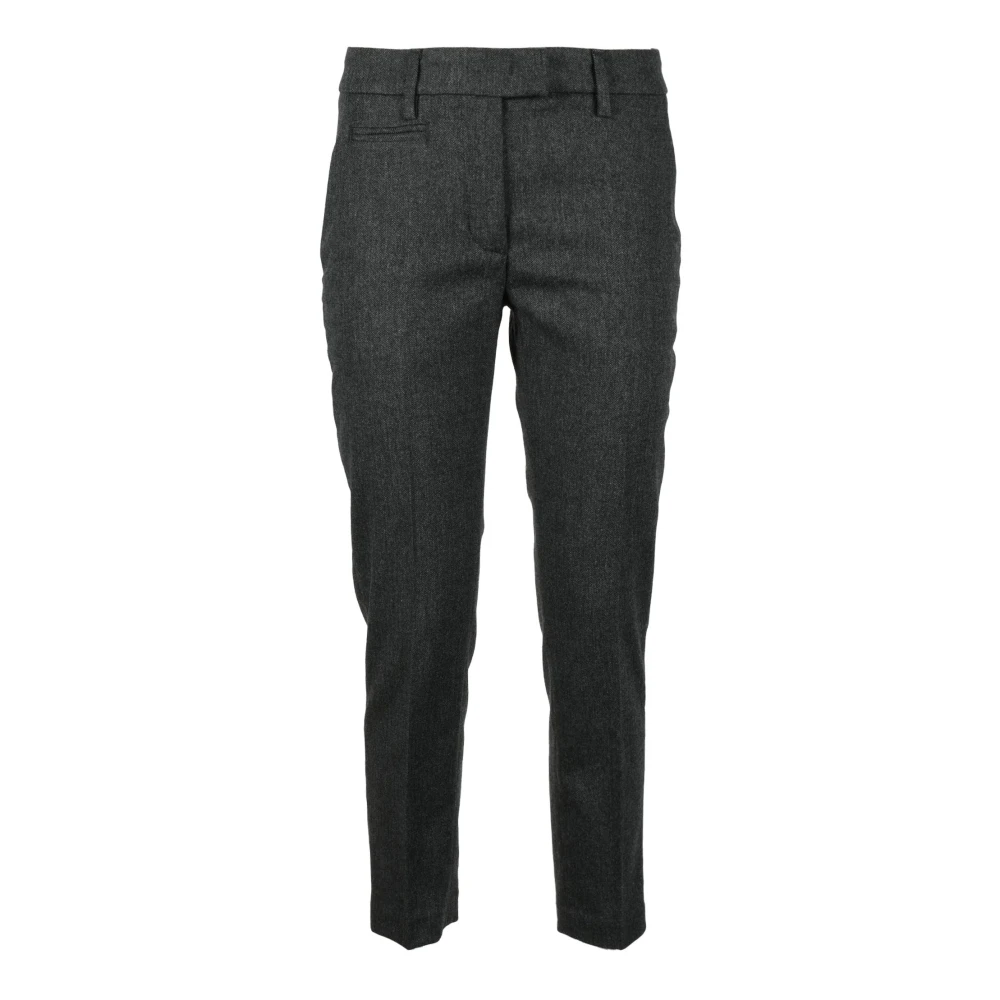Dondup Elegante Wollen Blend Broek Gray Dames