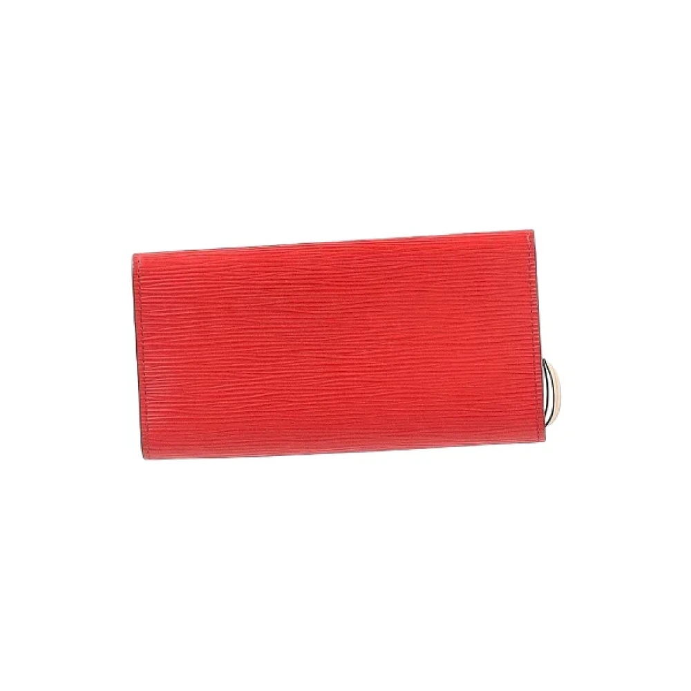 Louis Vuitton Vintage Pre-owned Leather wallets Red Dames