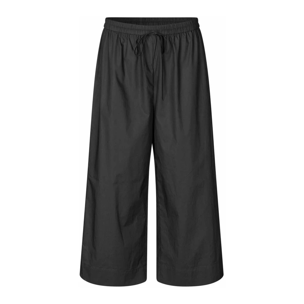 Masai Zwarte Korte Wijde Broek Black Dames
