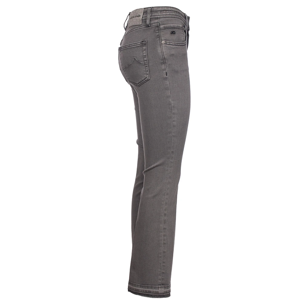 Jacob Cohën Crop Victoria Jeans met Logo Gray Dames