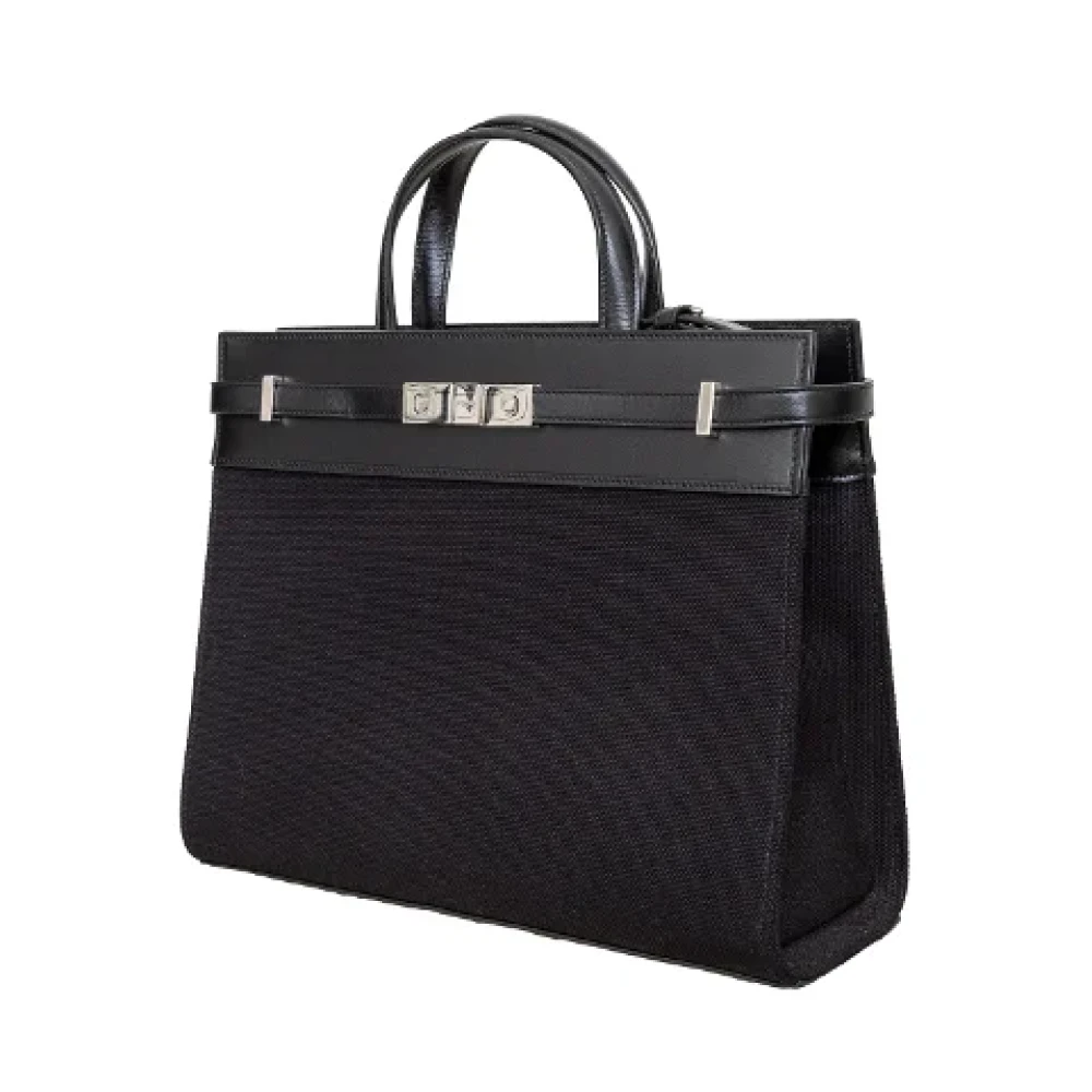 Yves Saint Laurent Vintage Pre-owned Leather handbags Black Dames