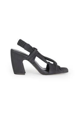 Grafitgrå Suede Sandal