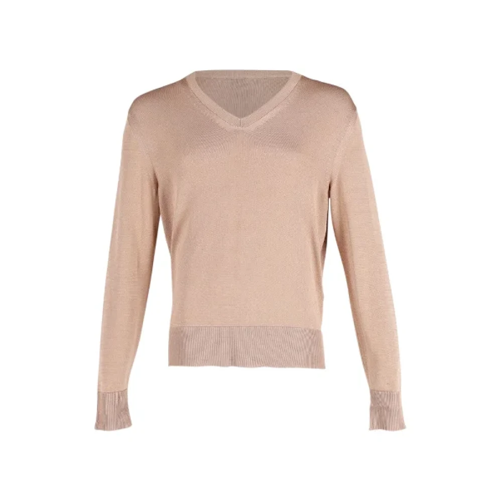 Tom Ford Pre-owned Silk tops Beige Dames