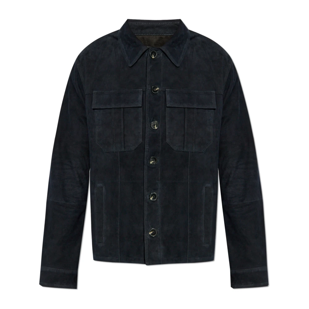 Zadig & Voltaire Suède jas Blue Heren