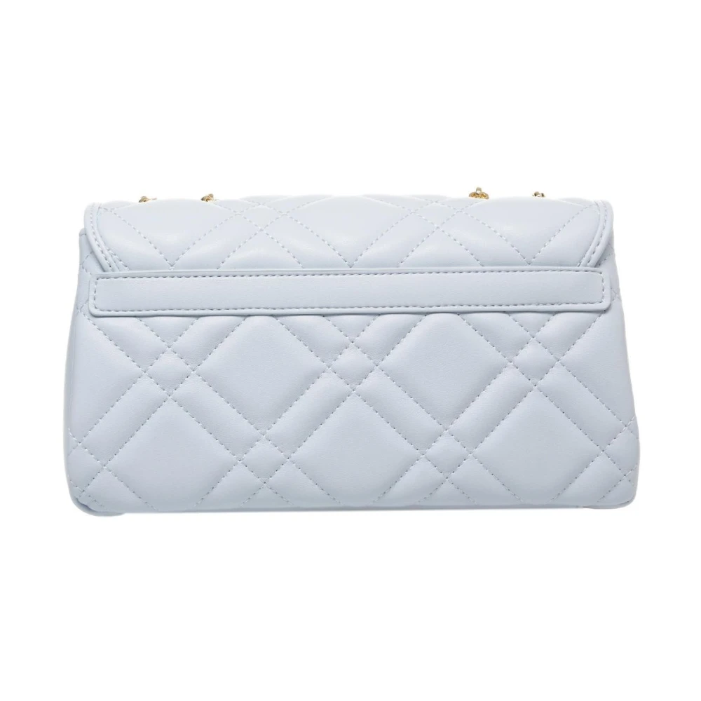 Love Moschino Blauwe Schoudertas met Stud Details Blue Dames