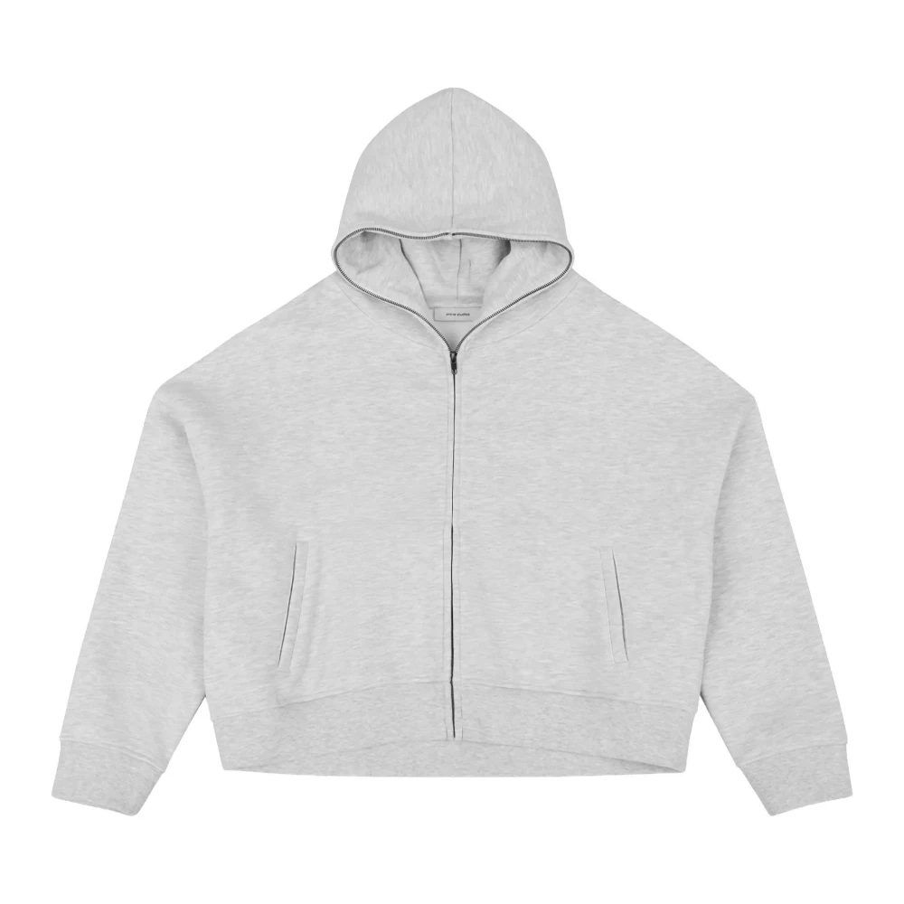 Entire Studios Men's Grey Cotton Zip-Up Hoodie - Image 3