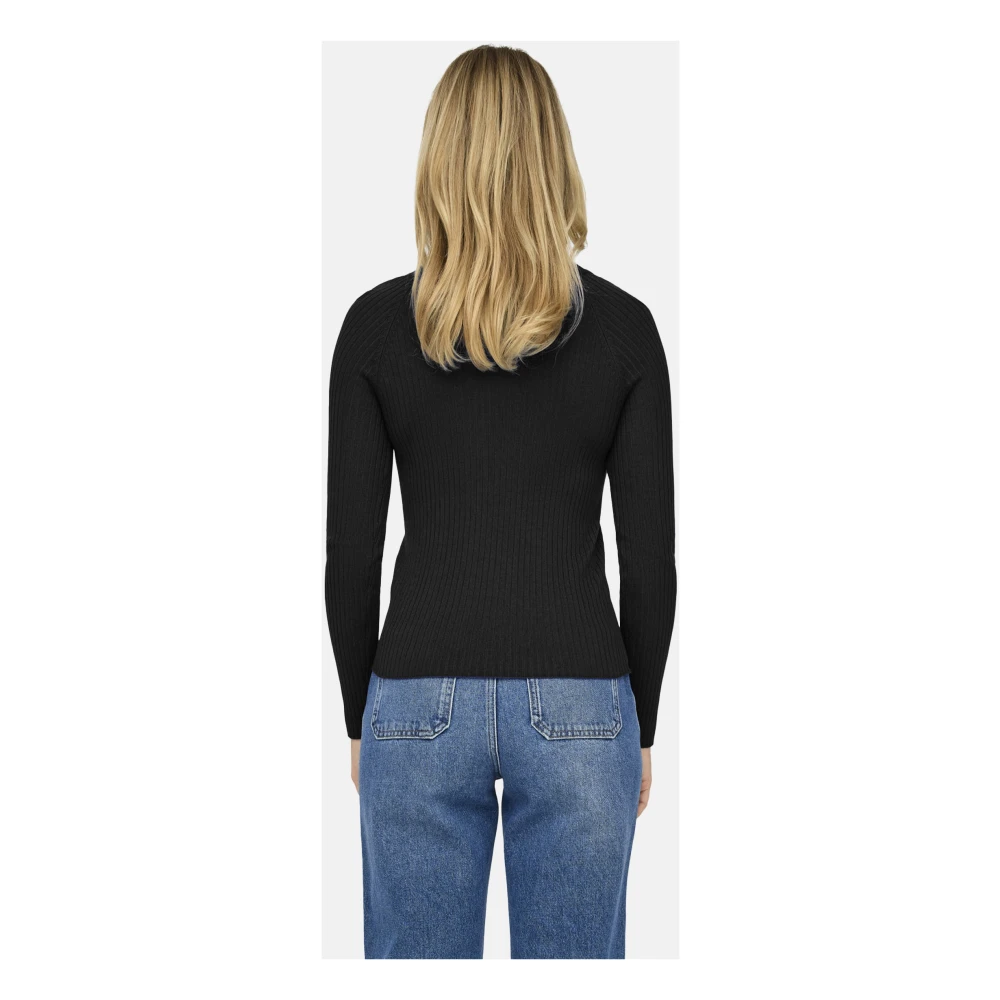 Only Stijlvolle Gebreide Collectie Black Dames