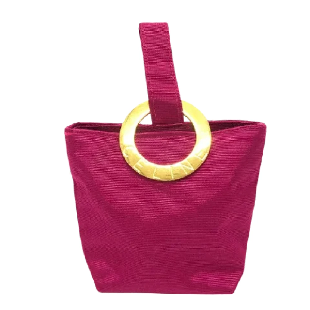 Celine Vintage Pre-owned Fabric celine-bags Pink Dames