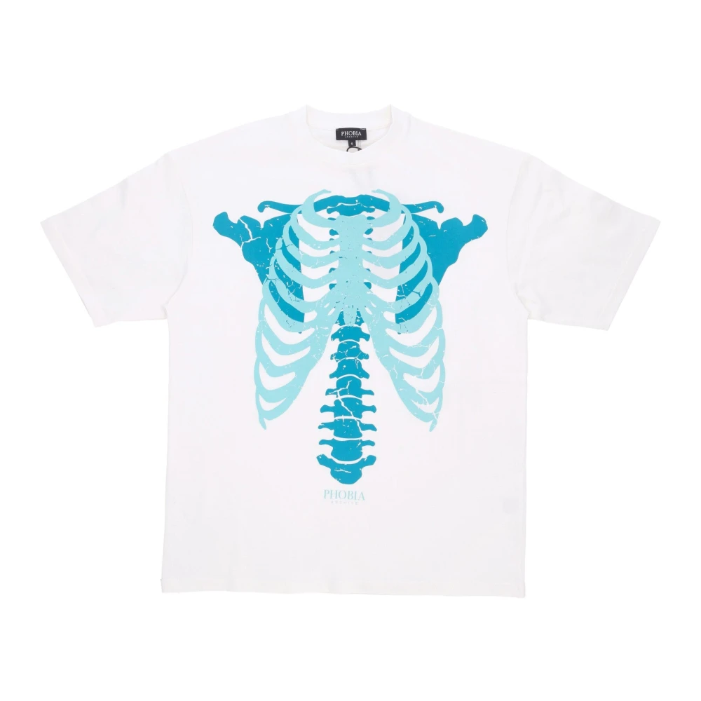 Phobia Archive Homme Blanc - Skeleton Print Tee - Tops - Taille: L