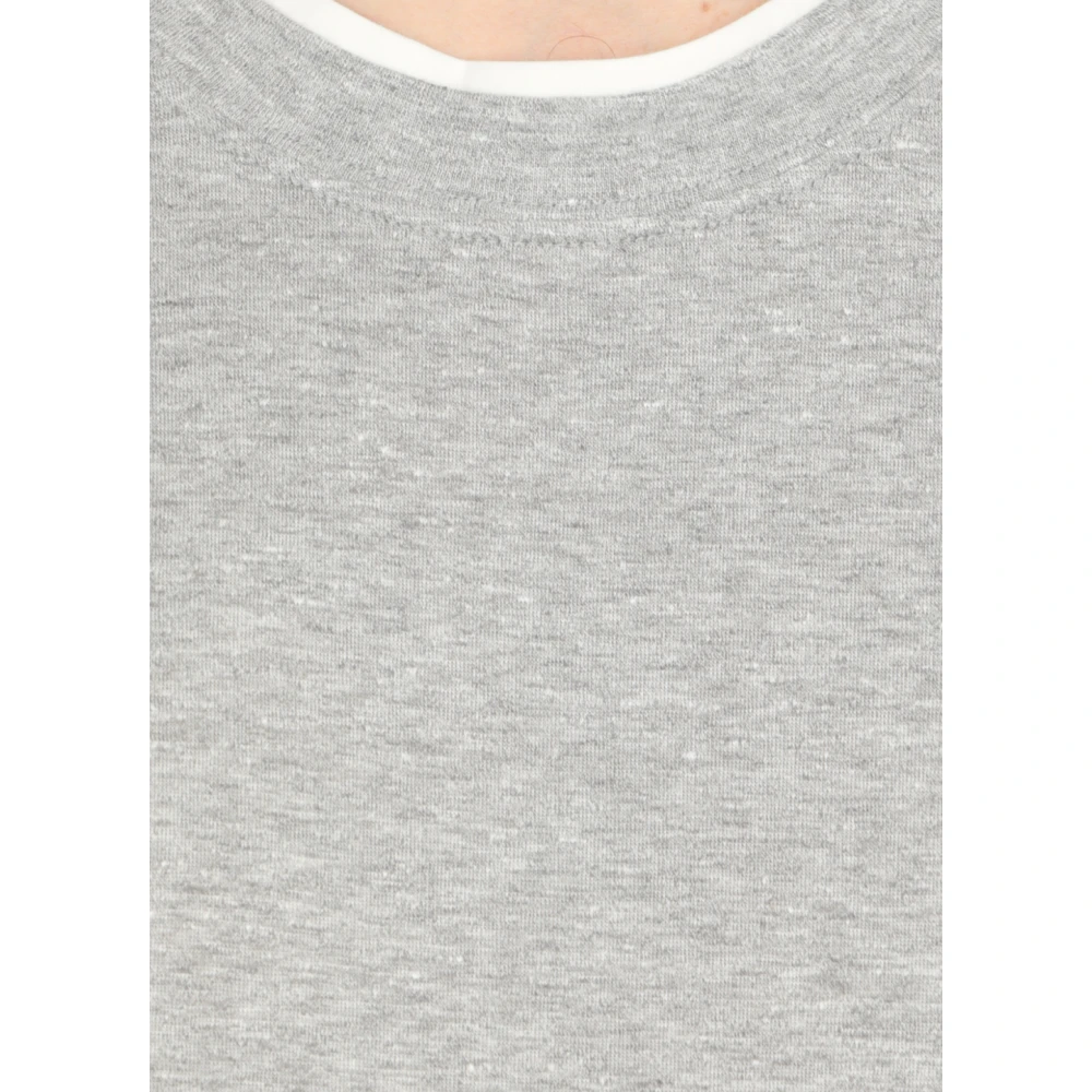 BRUNELLO CUCINELLI Grijze Katoenen T-shirt voor Mannen Gray Heren