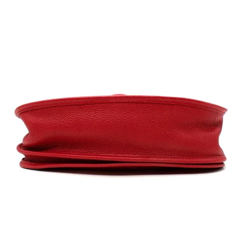 Hermès Vintage Pre-owned Leather crossbody-bags Red Dames