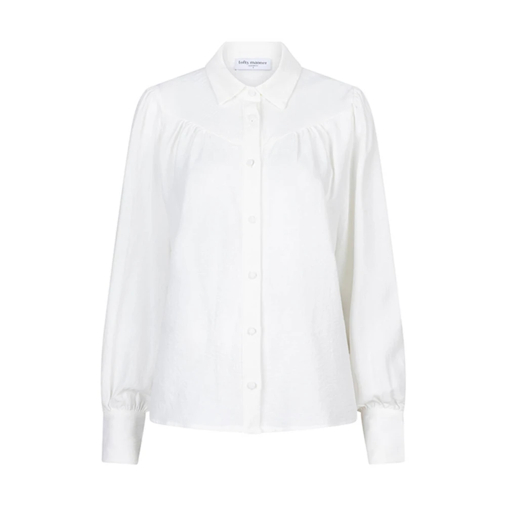 Lofty Manner Ella Blouse met Lange Mouwen White Dames