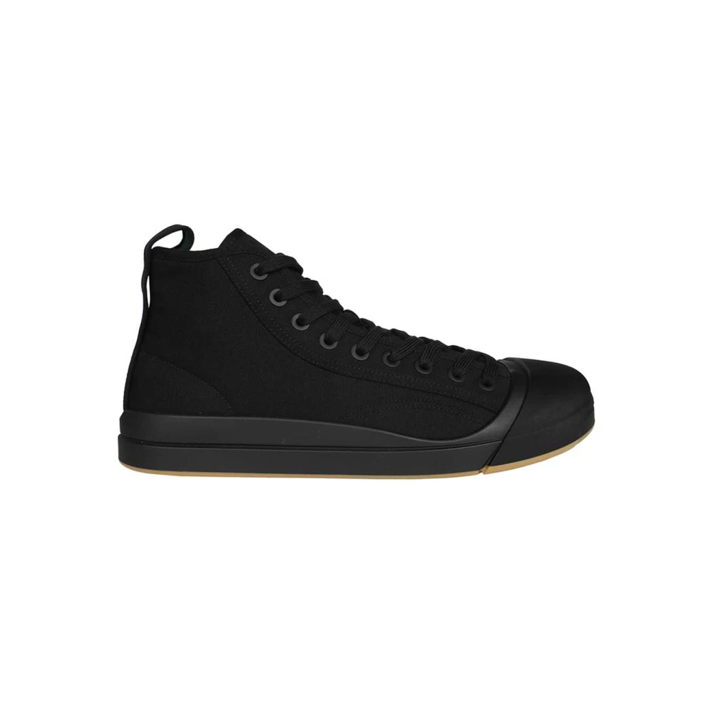Bottega Veneta Stoffen High-top Sneakers Heren Schoenen Zwart