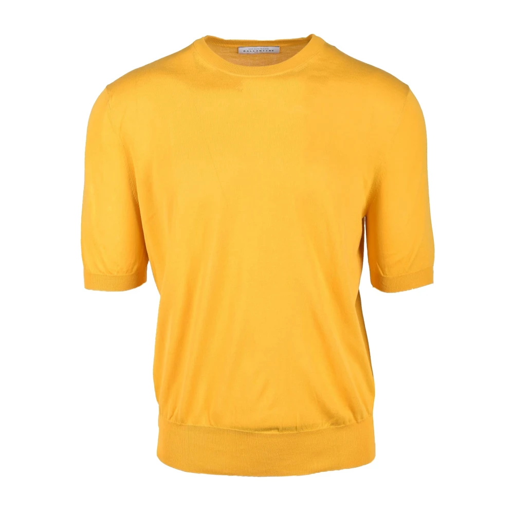 Ballantyne Round-neck Knitwear Yellow Heren