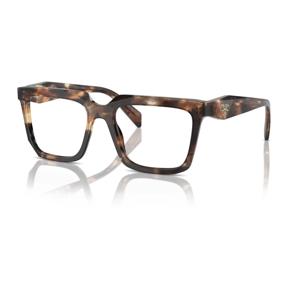 Prada Tortoise Camel Brillen Monturen Multicolor Unisex