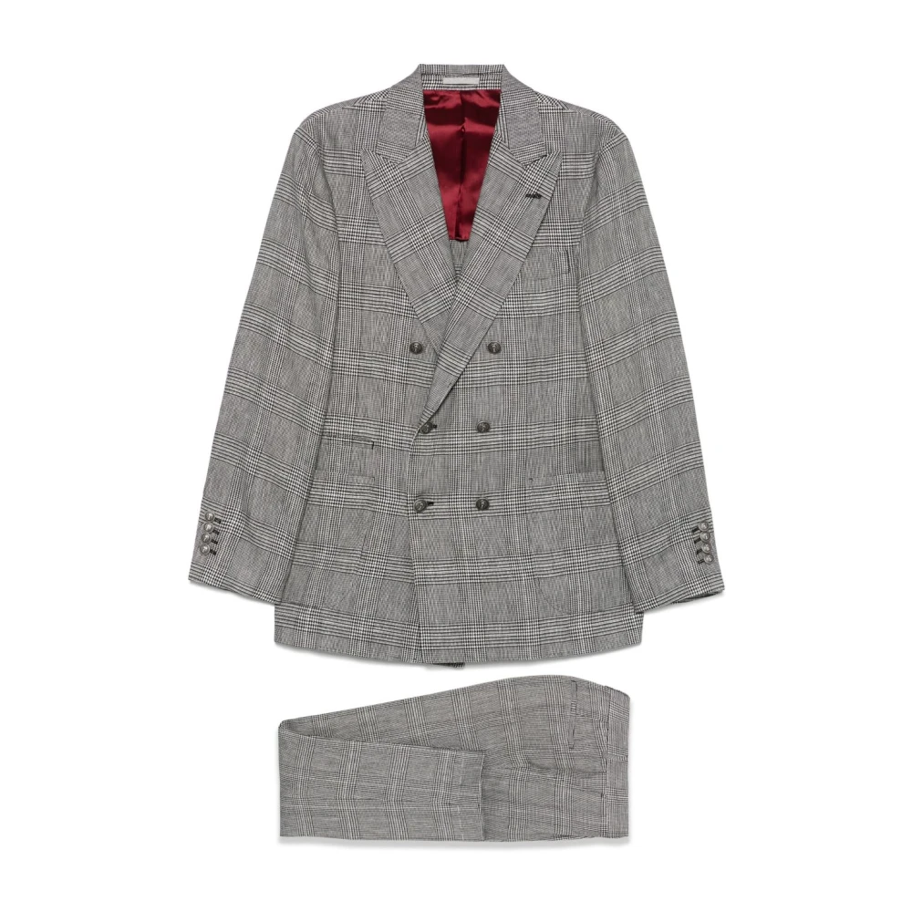 Suits > Suit Sets > Double Breasted Suits - - Brunello Cucinelli - Modalova